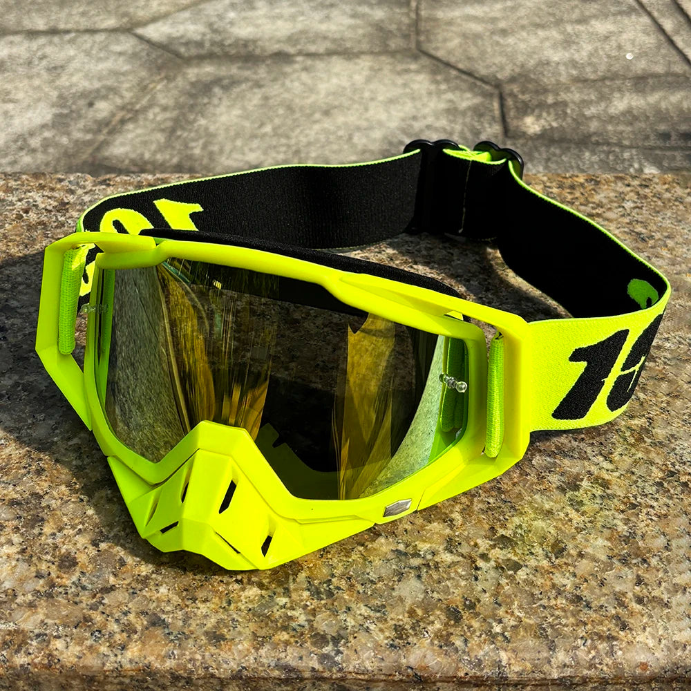 100 Off-road Goggles Motocross Glasses Motorcycle Sunglasses Man MTB ATV Mask Windproof Protection Skiing Cycling Racing Goggles