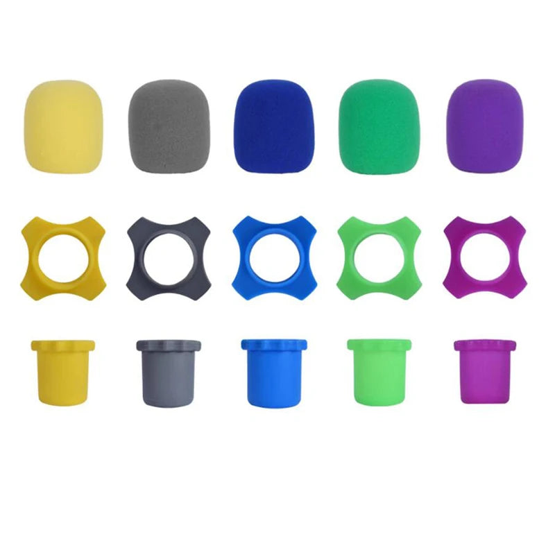 KTV Microphone Microphone Silicone Protective Cover Drop-proof Dustproof Sponge Cover