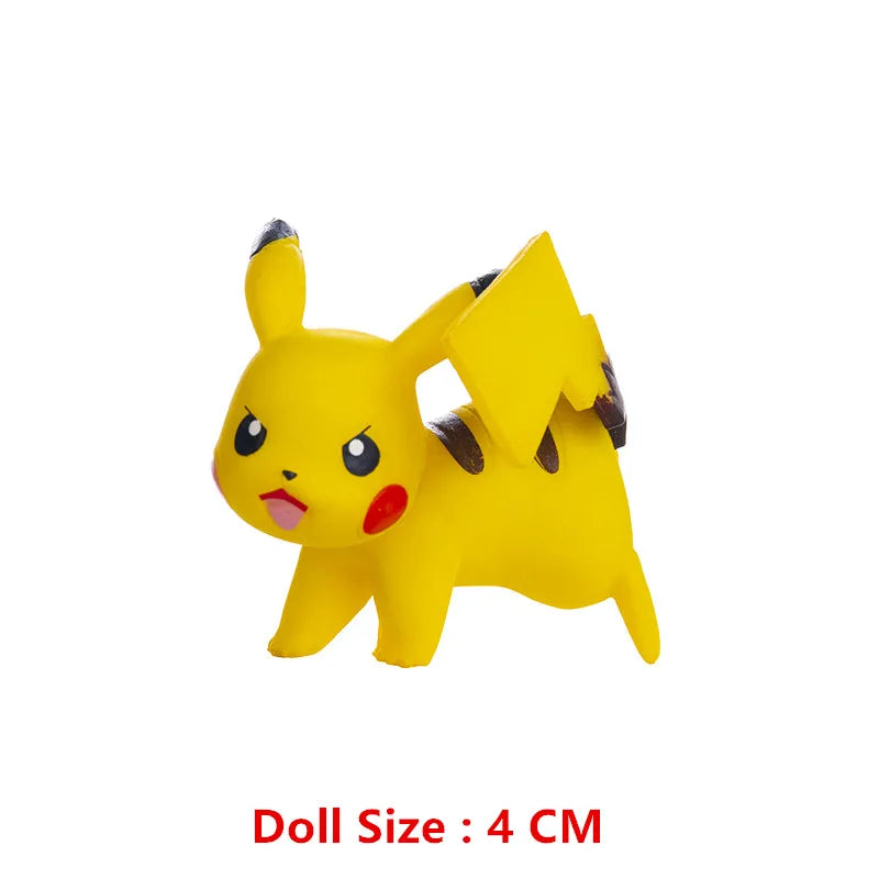 Pokemon Anime Figure Pikachu Eevee Charizard Mewtwo Cartoons Figure Collection Model Pocket Monster Action Toys Birthday Gift