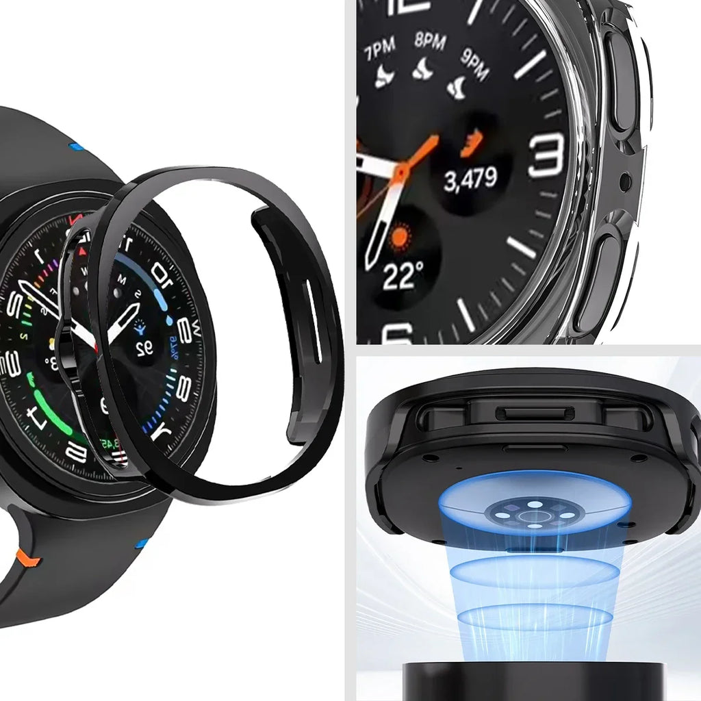 Glass+case For Samsung Galaxy watch 8 40mm 44mm scratch-resistant full-coverage screen protector For Samsung Galaxy watch8 Cover
