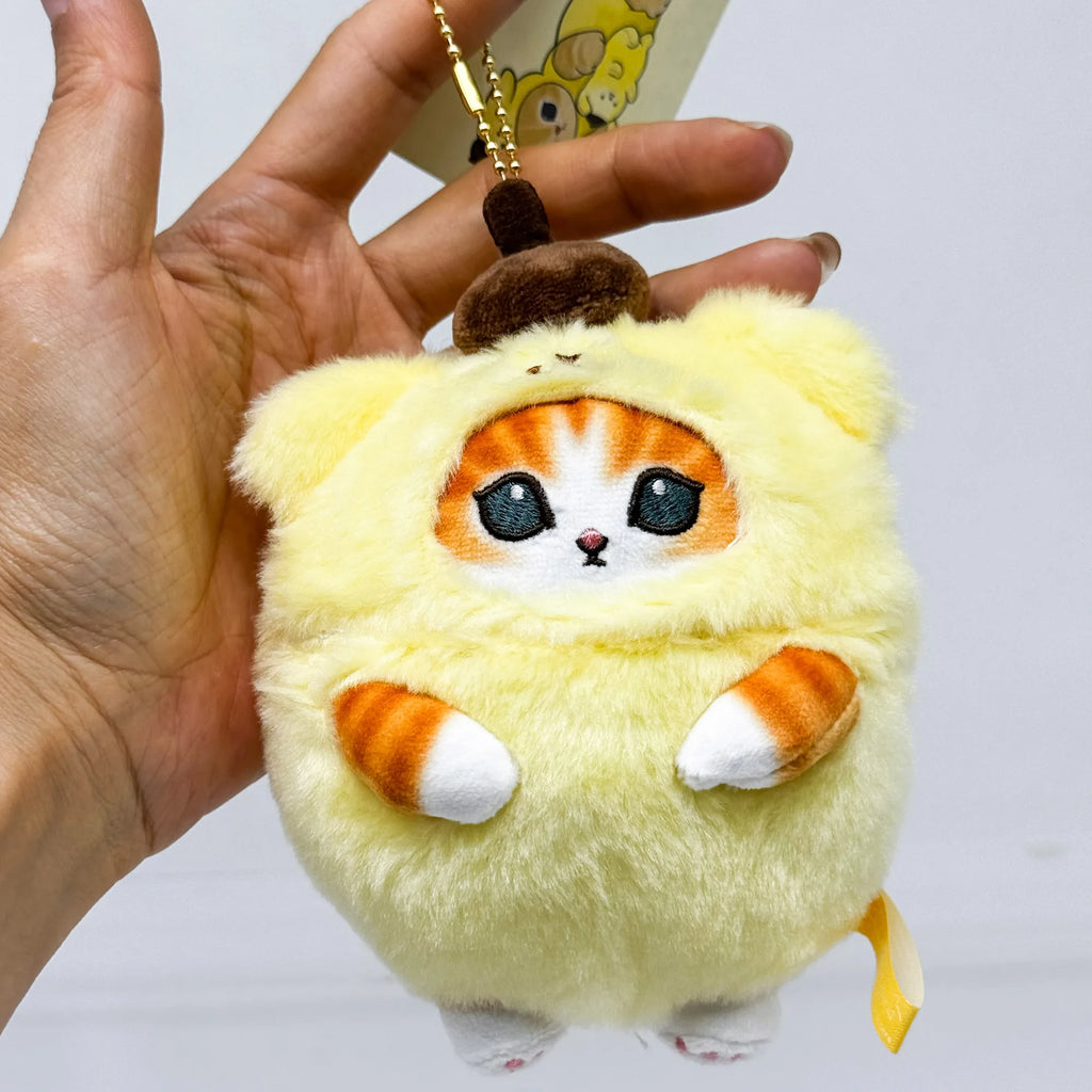 Anime Shark Cat Co Branded Cross-dress Kuromi Hello Kitty Cinnamoroll Plush Toys Collect Decoration Pendant Gift