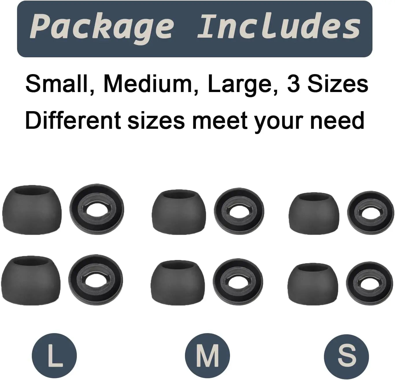 For Samsung Galaxy Buds Pro Eartips Earbuds Silicone Replacement Ear Pads Buds Noise Isolation Earplugs Earphone Accessories