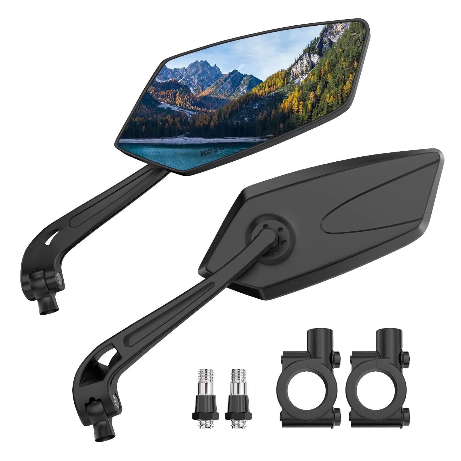 Bicycle Rearview Bike Adjustable 360° Rotate Wide Angle Mirror Road Bike Handlebar Rear View Mirrors Bicycle Accessories