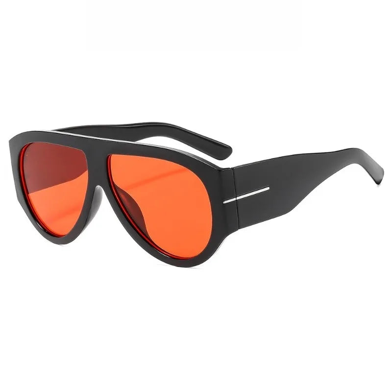 New Trendy Oversized Large Frame Y2K Cat Eye Sunglasses for Women Vintage Retro Oval Gradient Sunglasses UV400 Decoration Shades