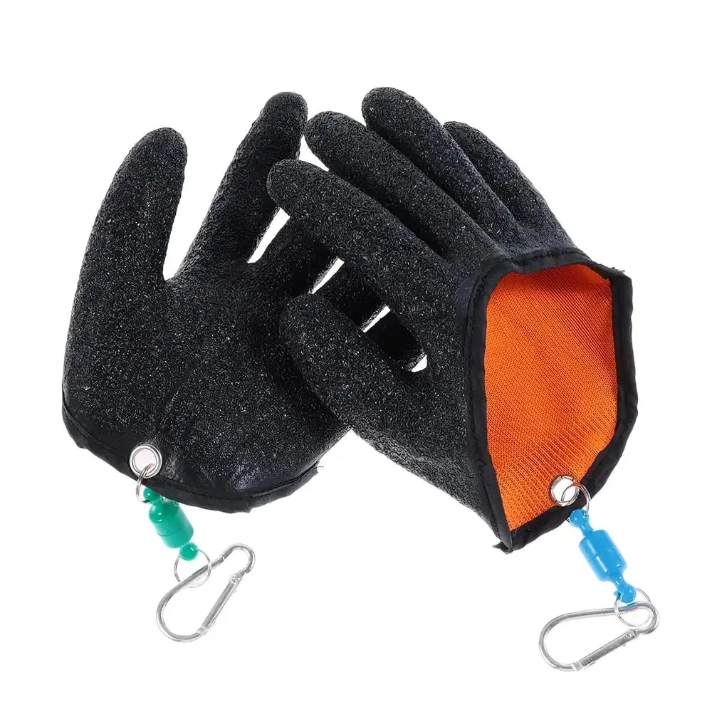 1Pc Left Or Right Professional Catch Fish Latex Hunting Gloves Fishing Glove Antiskid Protect Hand Puncture Scrapes Fisherman