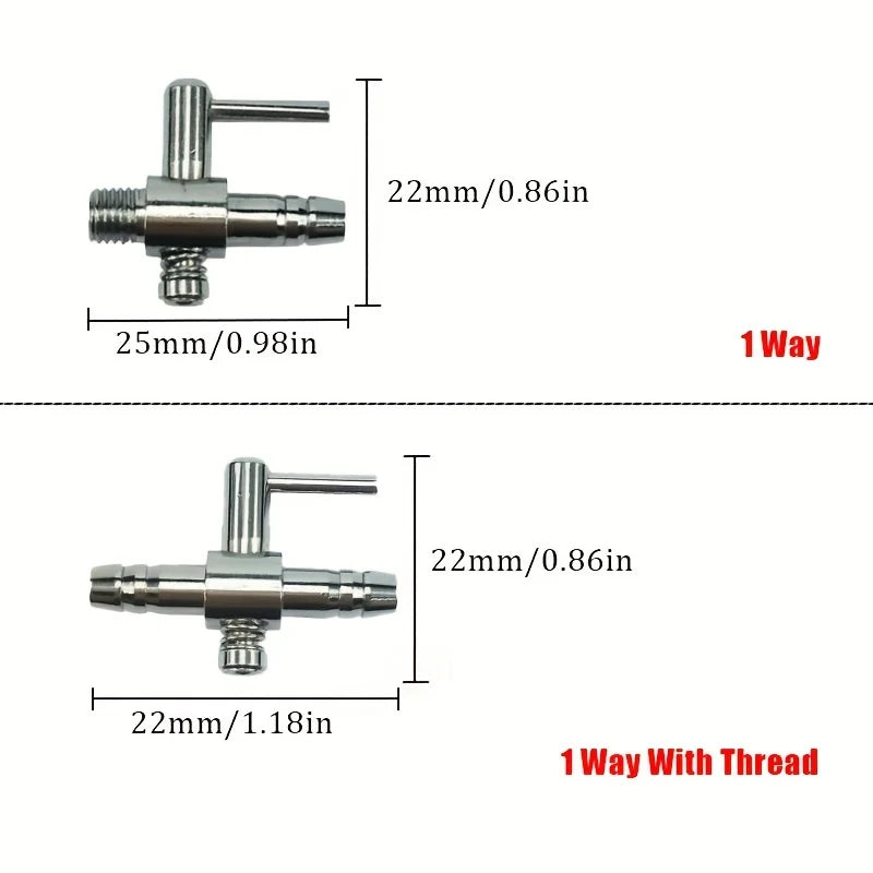 1 2 3 4 5 Way Aquarium Air Splitter Valve Fish Tank Air Pump Flow Splitter Distributor Pump Valve Tap Lever Control Switch Valve