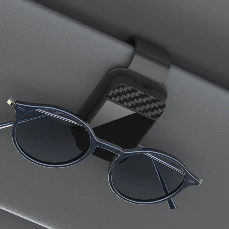 Car Sun Visor Sunglasses Clip Multifunctional Glasses Ticket Card Holder Stable Storage Practical Car Interior Accessories