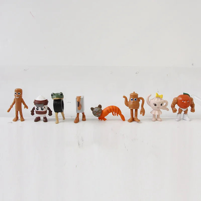 24PCS Funny Mini Figures Italian Brainrot Set Tung Tung Tung Sahur Tralalero Tralala Ornaments Figurine Action Figure Toys Gifts