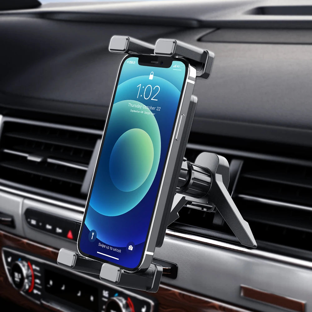 Car Tablet Holder 360Rotation Universal Adjustable Car Air Vent Mount Stand for iPhone iPad Air Mini Samsung Fold Xiaomi Tablets