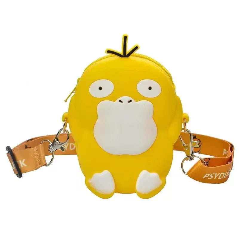 Pokemon Pikachu Lovely Fashion Bag Princess Small Storage Silicone Purse Messenger Cartoon Figures Model Toy Children's Gift Bag