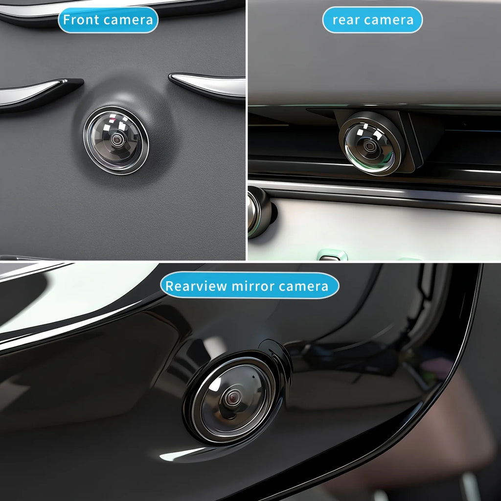2/4pcs Car Camera Lens Protective Cover 360 Panoramic Reversing Camera Lens Guards HD Scratch Resistant Modification Accessory
