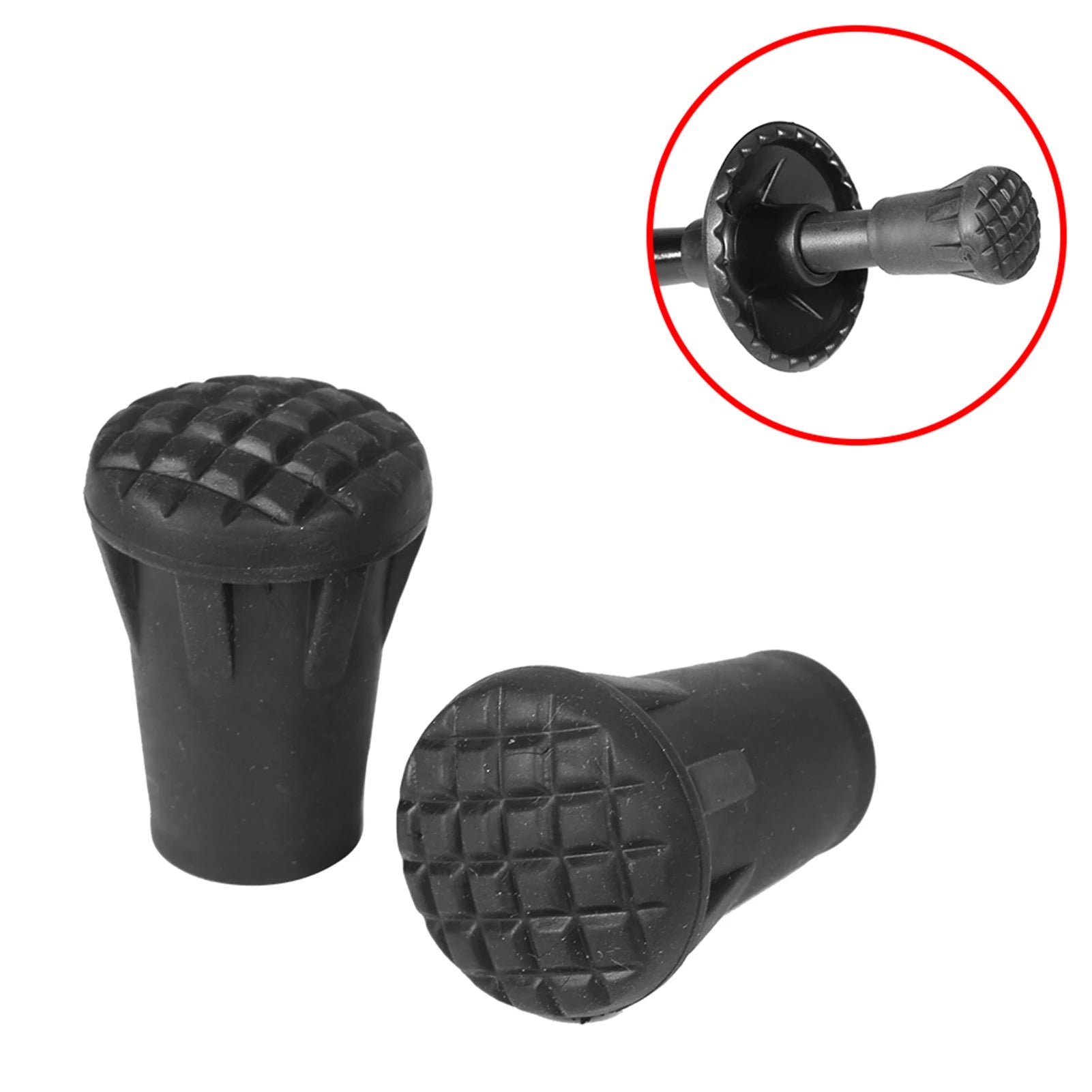 /set Replacement Outdoor Trekking Hiking Pole Tip End Walking Stick  Cover Protector Walking Stick Tip End Cane Protector