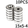 12x3 15x3 15x5 Hole 4mm Small Countersunk Round NdFeB Neodymium Magnet Powerful Rare Earth Permanent Fridge Magnet With M4 Screw