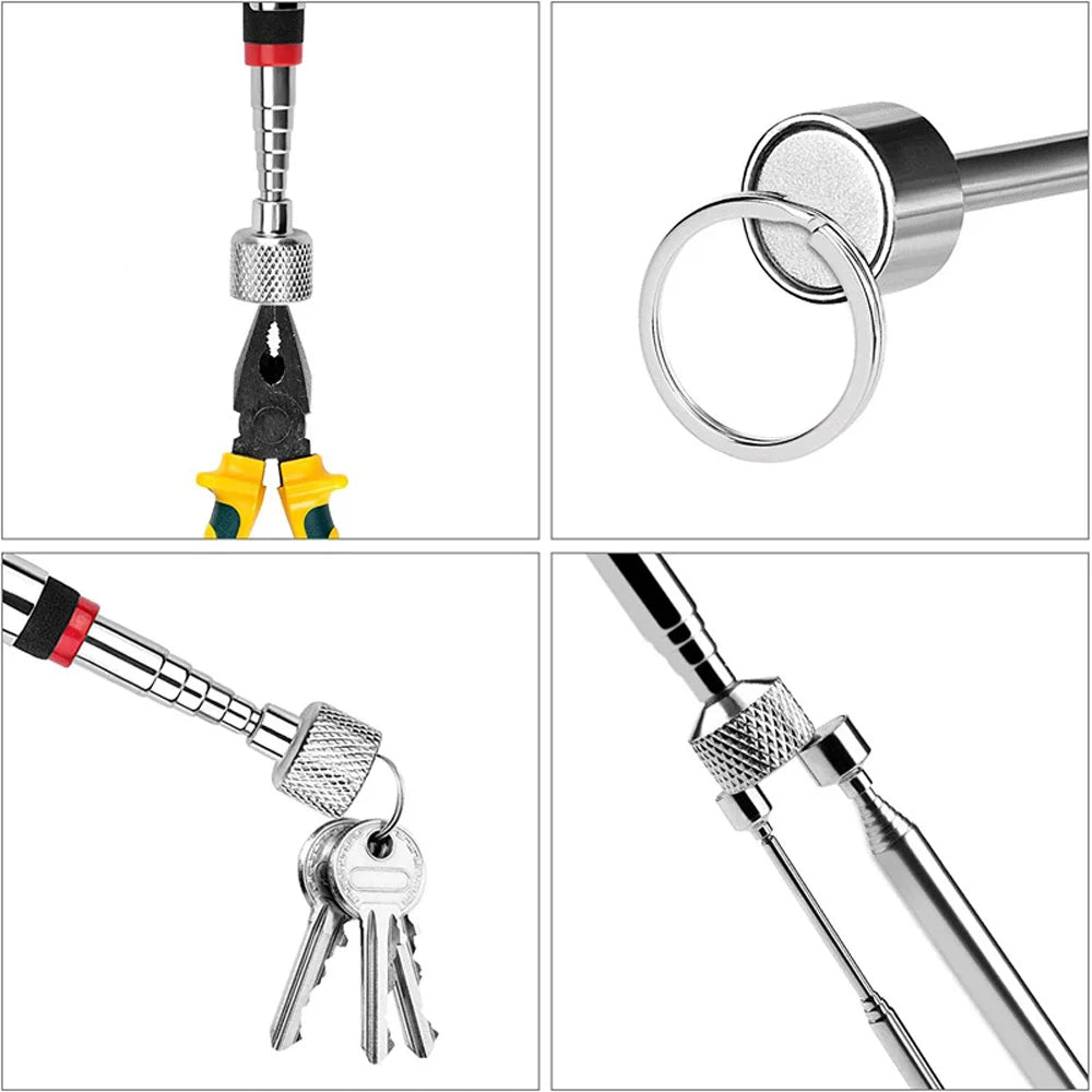 Extendable Pickup Rod Stick，Magnetic Picker Mini Portable Telescopic Magnetic Magnet Pen For Picking Up Screws Nut Bolt