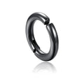 1 Pcs Clip On Hoop Earrings For Men Women Stainless Steel Fake Non Piercing Magnetic Dangle Earring Black Huggie Hoop