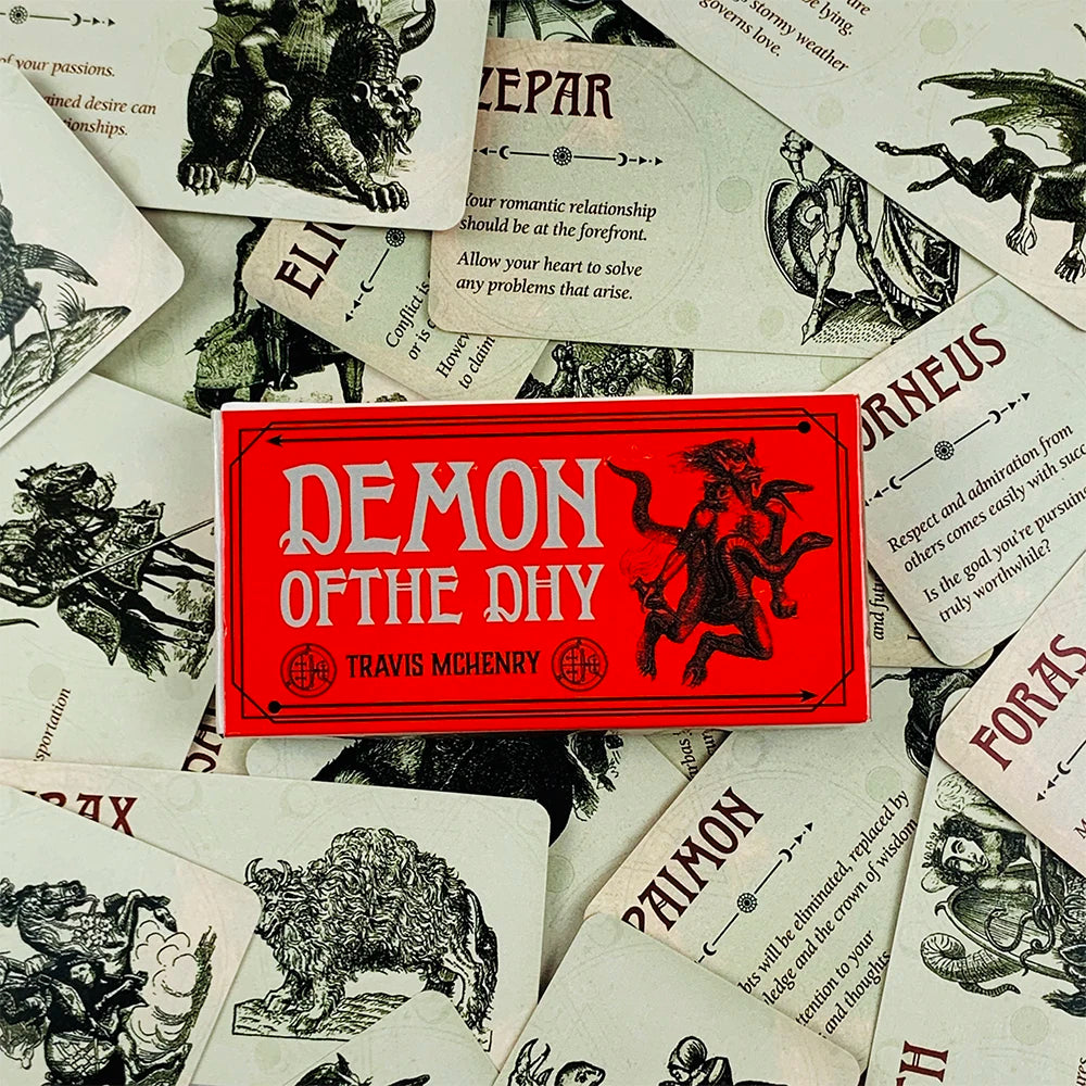 1pc Demon Of The Day Cards A 40pcs Deck English Divination Edition Deck Board Game Oracle Cards Meditation & Party Games