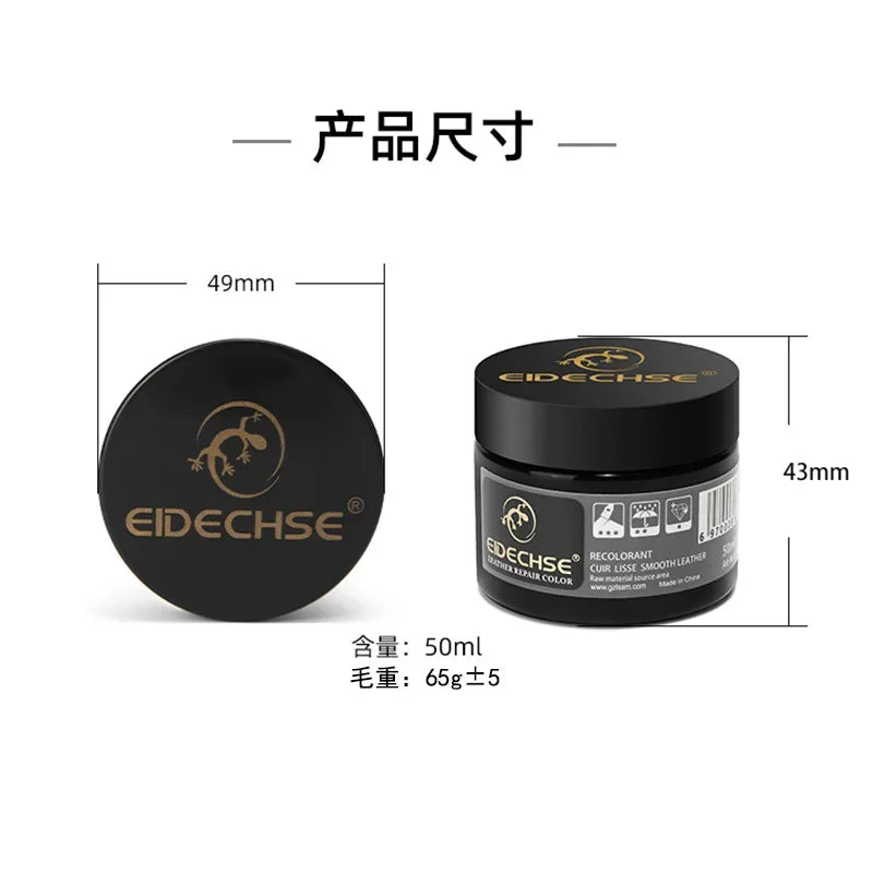 Leather Repair Kit Recoloring Balm No Heat Liquid Skin for Car Seat Sofa Shoes Bags Jacket Scratch Crack Rips Fixer 50ml Cream