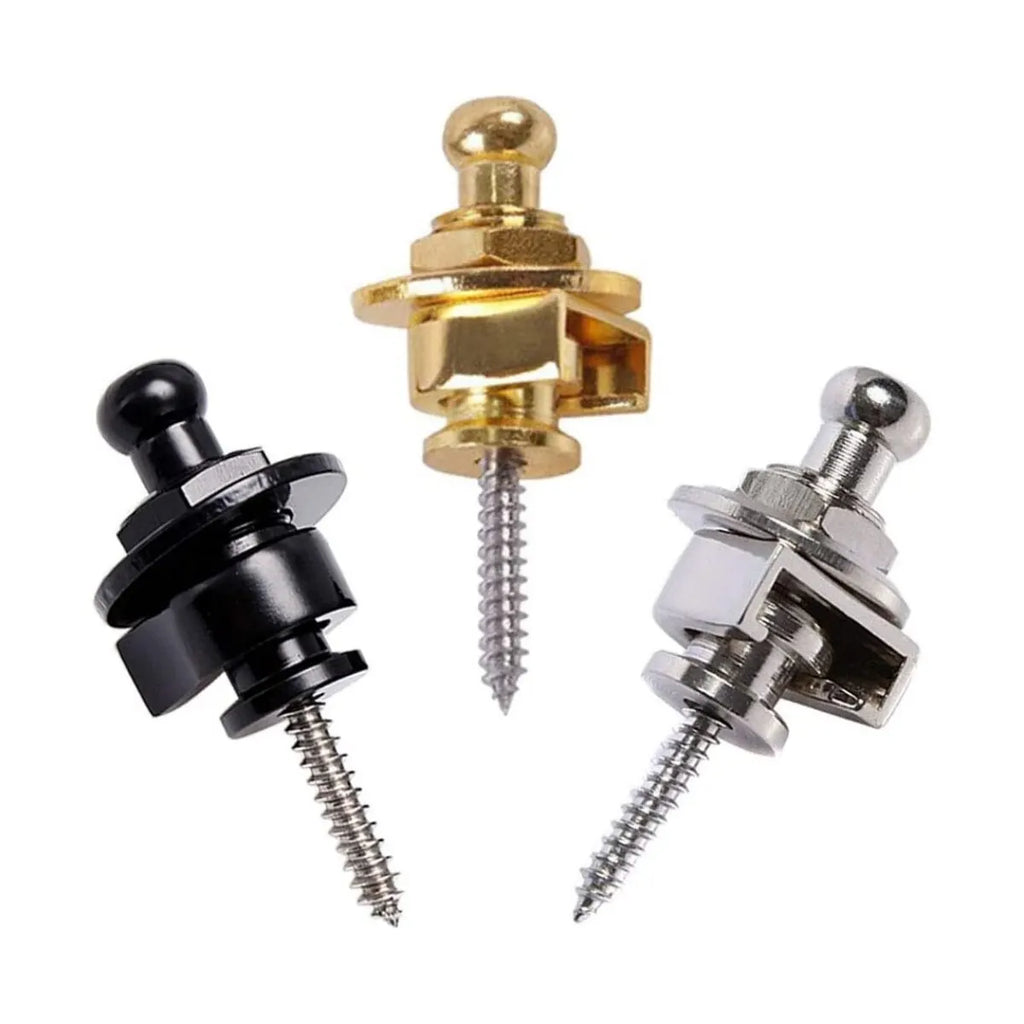 Guitar Strap Buttons Pins 1\2\4PCS 3 Color For Choose Premium Guitar Strap Locks Metal Security Strap Buttons Metal End Pins