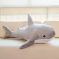 100cm Cartoon Hot Sell Soft Rainbow Shark Plush Doll Pillow Sea Creatures Colorful Shark Plush Toy Warm Hug For Boys Girls Gifts
