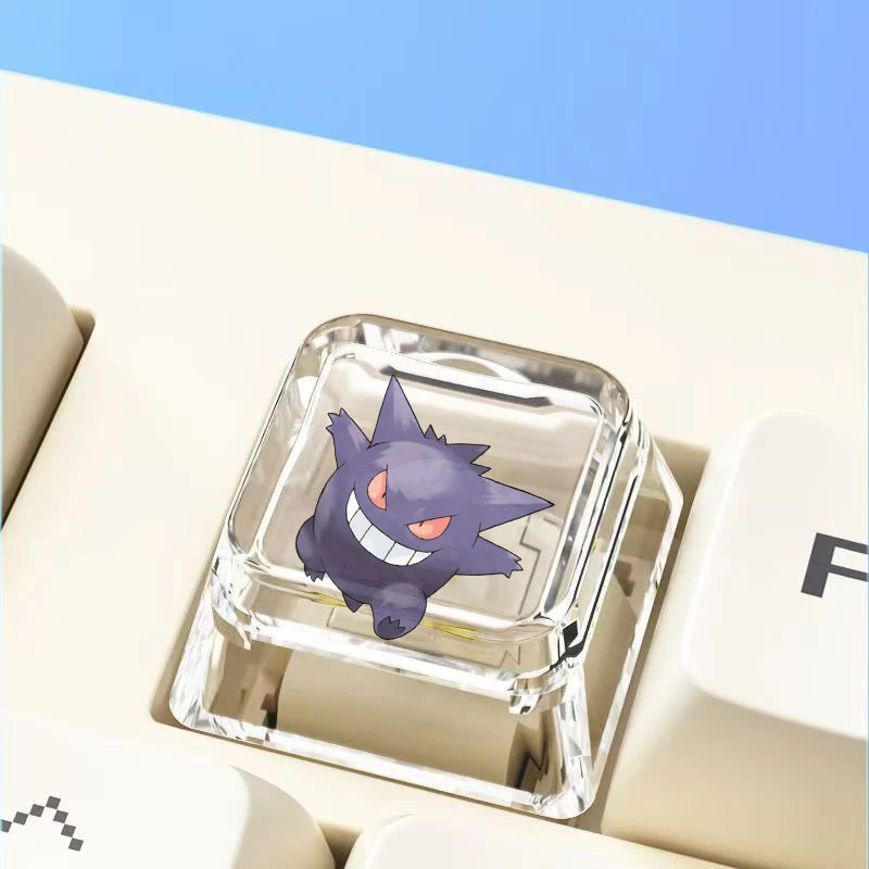 Cross mechanical keyboard personalized anime keycap single Charmeleon Blastoise Eevee transparent cartoon keycap