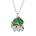 1PC Cute Q Version Character Necklace Alloy Charmander Bulbasaur Jewelry Pendant for Fans Holiday Gifts Jewelry Accessories