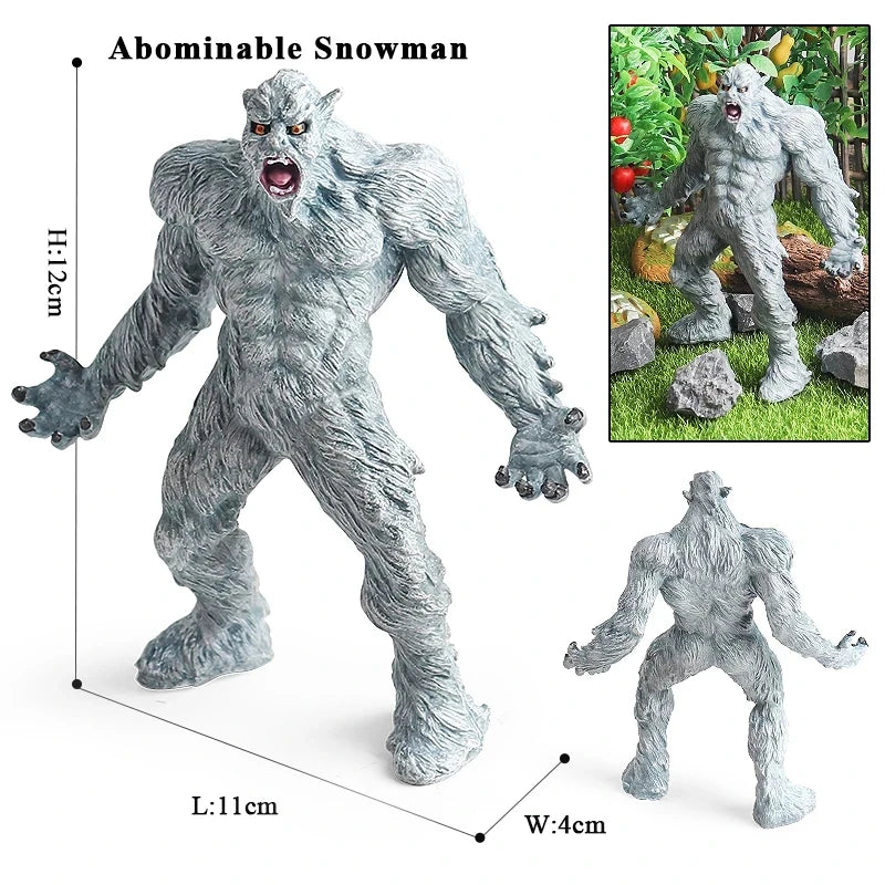Oenux Original Savage Dinosaurs Myth Dragon Animals Model Fire Bull Octopus Monster Crab Action Figures Kids Collection Toy Gift