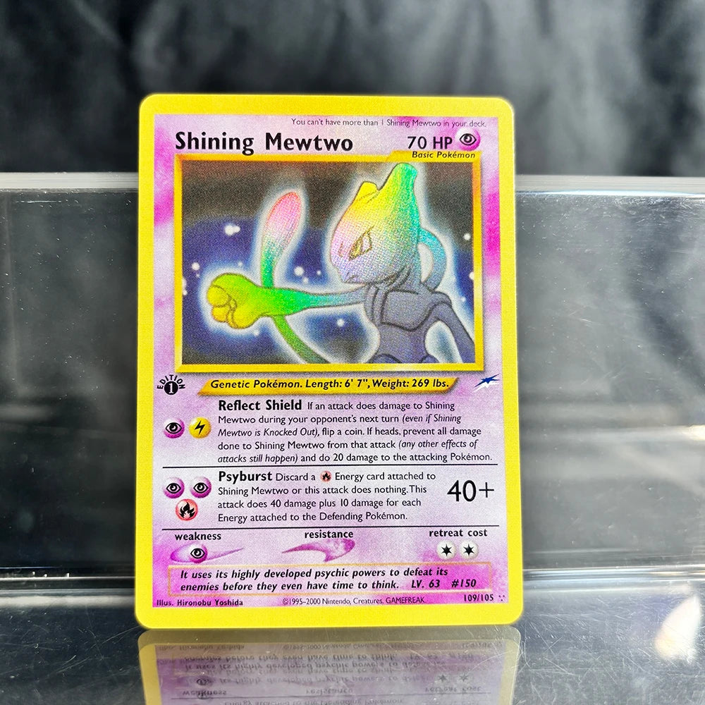 Holographic PKM Single Cards Charizard EX Pikachu 1st Edition Neo Mewtwo PTCG Proxy Cards Collection Battle Cards Toys Gifts