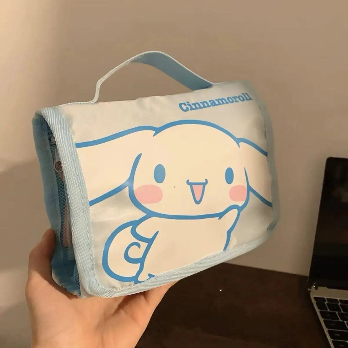Cute Portable Travel Wash Up Storage Bag Girls Gifts Hello Kitty Kuromi Stitch KT Cat Cartoon Cosmetic Bag For Girl Kawaii Gifts