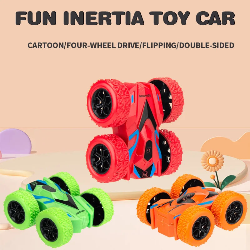 Clearance_4pcs/2pcs/1pc double-sided inertia stunt rolling toy car - high playability, double-sided playability_Continuous updat