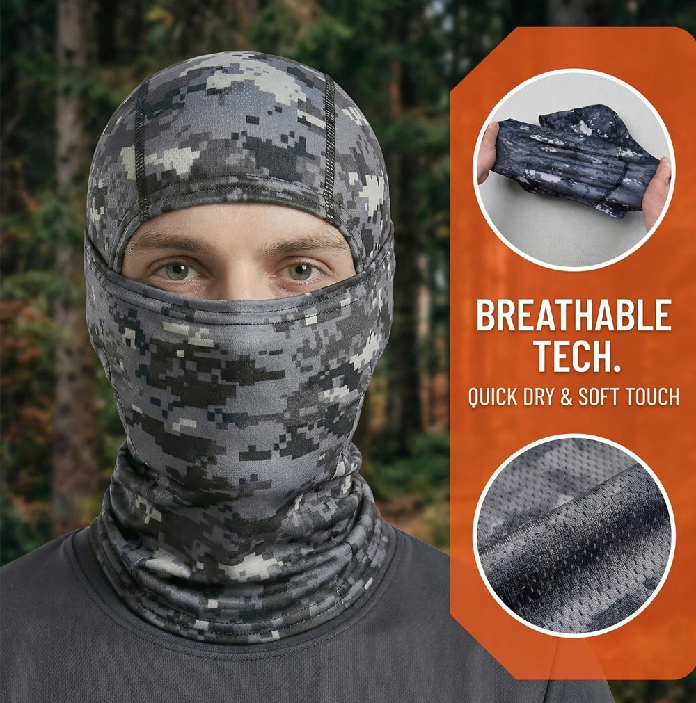 Summer Men's Women's Elastic Breathable Balaclava Hat Sunscreen Cycling Full Face Mask Scarf For Hiking Fishing Skiing
