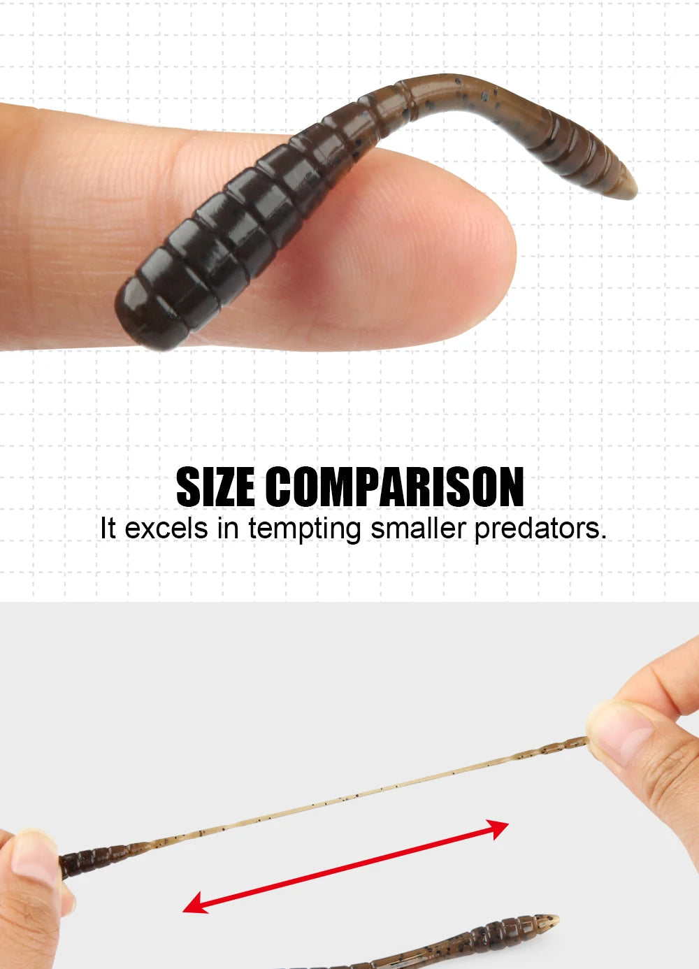 Spinpoler 4.8cm Ajing Soft Fishing Lure Mini Plastic Bait Tpr Rockfishing Stream River Sea Smaller Predators Drop Shot Tackle