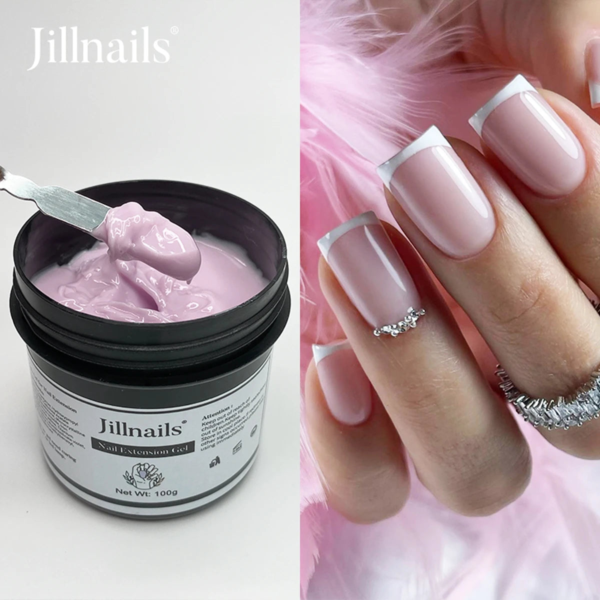 Jillnails 100g Natural Jelly Gel Builder Nails Extension Clear Nail Sculpt Rubber Cream Gel