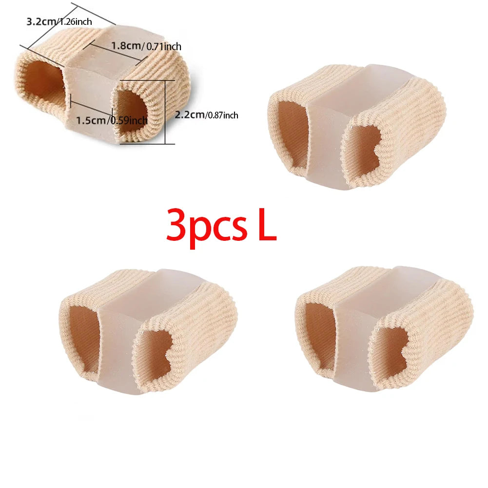 1/3/6pcs Toe Spreader Finger Separator Orthopedic Silicone Valgus Corrector Straightener with Elastic Bands Thumb Correction