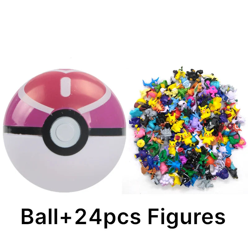 Pokémon Toys 7Cm Elf Ball 2-3cm Anime Action PokeBall Figures Monster Toy Model Dolls Children Christmas Gift