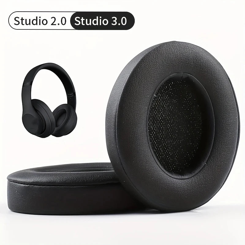 For Beats Studio 2 Studio 3 Replacement Earpads Protein Leather and Memory Foam Headphone Ear Covers Ear Pad Cushion Replacement