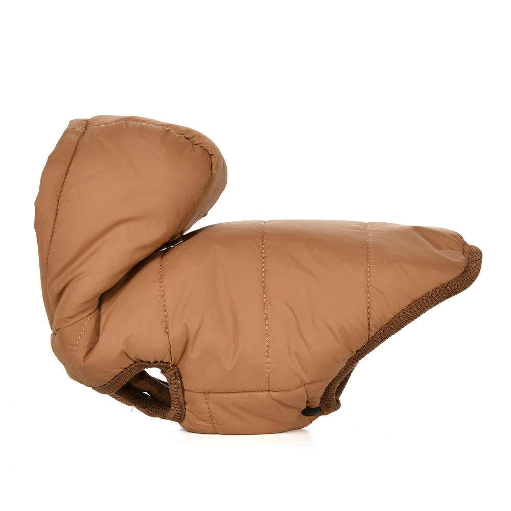 Warm Fleece Dog Coat Hoodie For Small Medium Dogs Winter Puppy Clothes Jacket With D-ring Thick Cozy Pug Dachshund Parka Costume