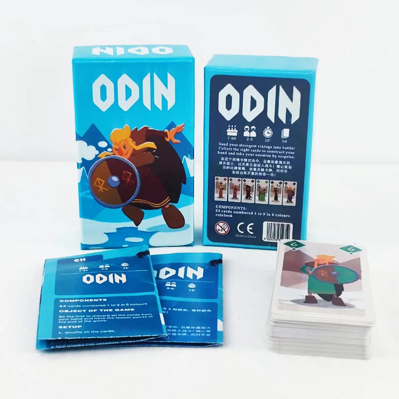 Chinese and English ODIN Board Game Fun Family Party Card Game for 2-6 Players 15 Minutes