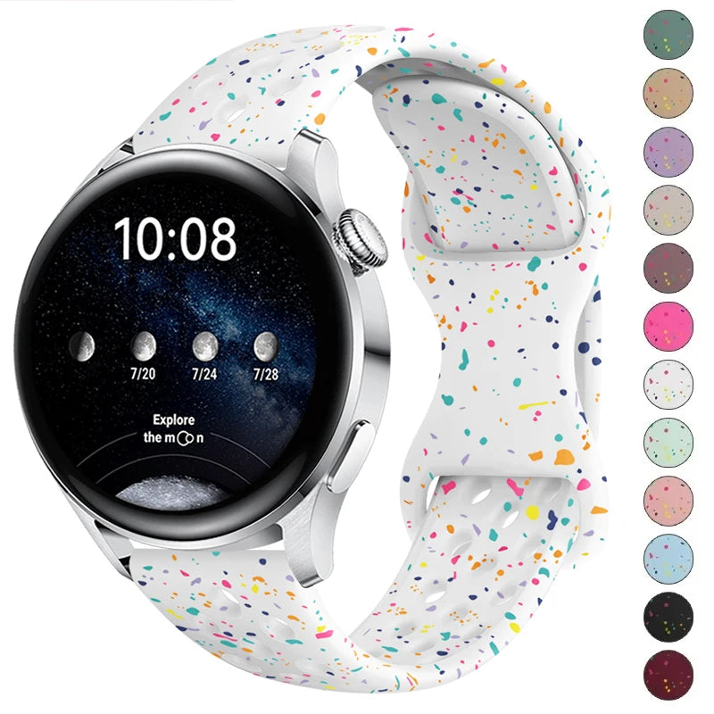 20mm Band For Samsung Galaxy Watch 4/5/6/7 44mm 40mm 5 Pro 45mm Silicone Bracelet correa Galaxy Watch 6 classic 47mm 43mm strap