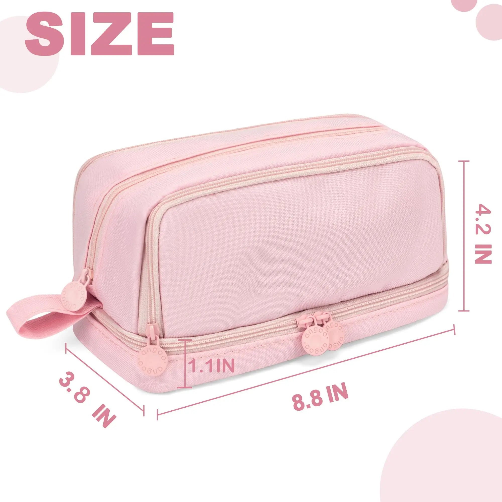 Large-Capacity Portable Pencil Case Minimalist Multi-Compartment Pencil Case Stationery Organizer Desktop Storage Pouch