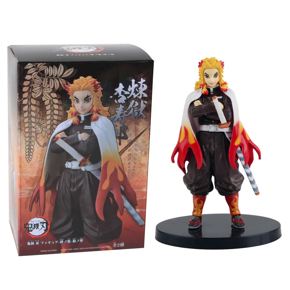 Anime Figure Kamado Tanjirou Nezuko Demon Slayer Figure Action Figures PVC Model Toys Zenitsu Figurine Inosuke Kimetsu No Yaiba