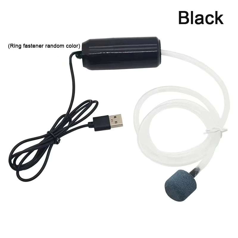 Aquarium USB Air Pump Fish Tank Silent Air Compressor Aquarium Portable Mini Oxygenator Oxygen Aerator Aquarium Accessories 5v