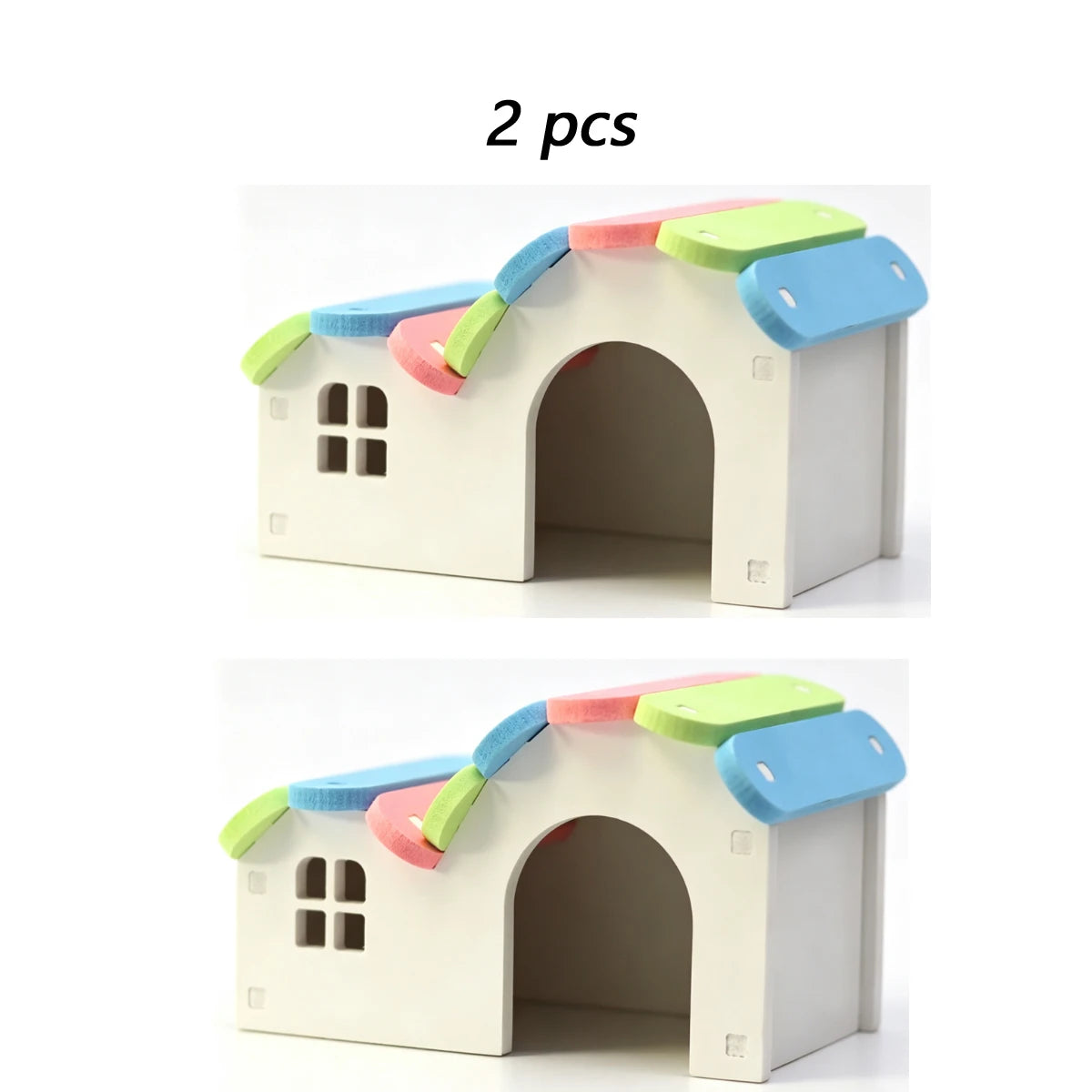 Hamster House Houses for Hamsters Rats Accessories Guinea Pig Cottage Things Kennel Pet Supplies Hideout Large Casa Accessory