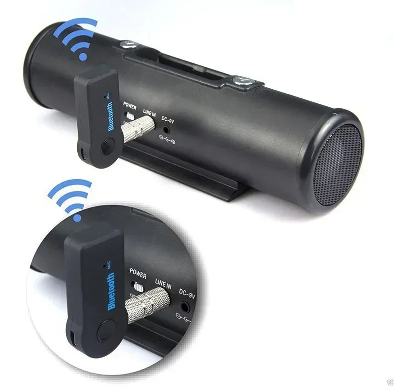 Bluetooth 5.0 Wireless Audio Receiver 3.5mm AUX Car Adapter, Mobile Phone Hands-Free Stereo Music Converter Wireless Car Adapter