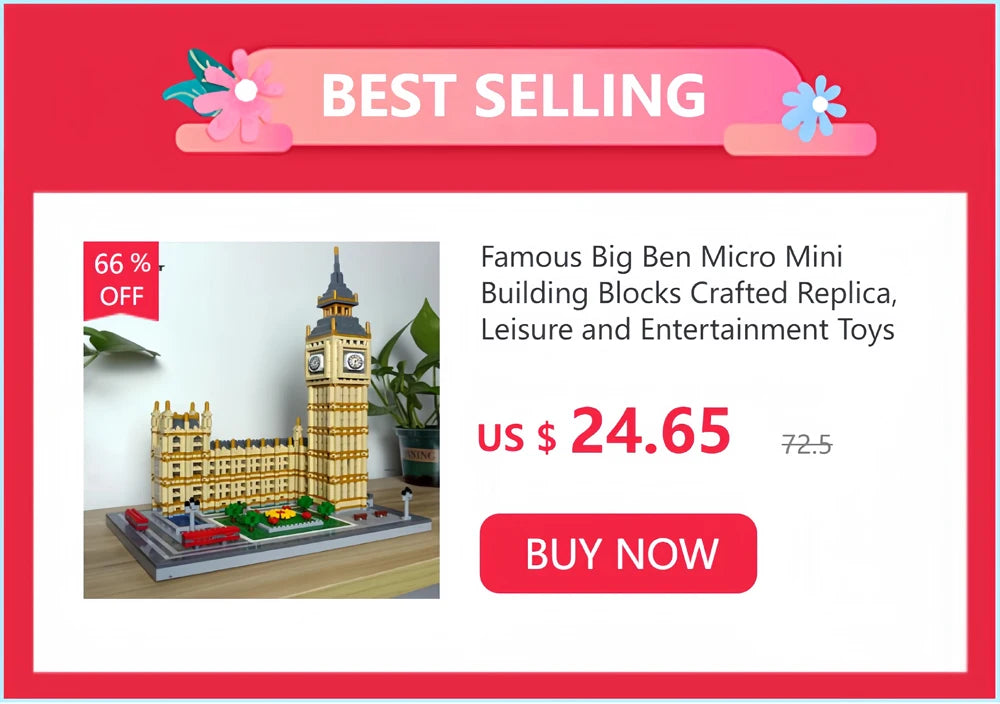 Taohuatan Lake Themed Micro Brick Building Blocks Set, Adult Creative Toys, Unique Chinese Landscape Model Bricks with LED Light