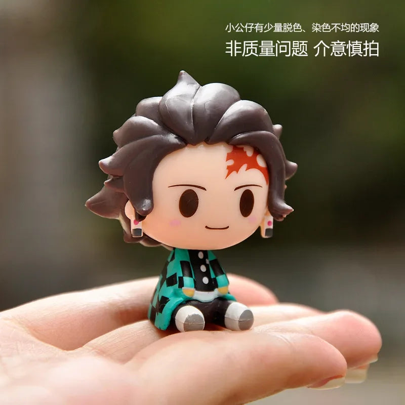 Demon Slayer Action Figure Kimetsu No Yaiba Kamado Tanjirou Nezuko Agatsuma Zenitsu Action Figure Anime Model Statue Toys Gifts