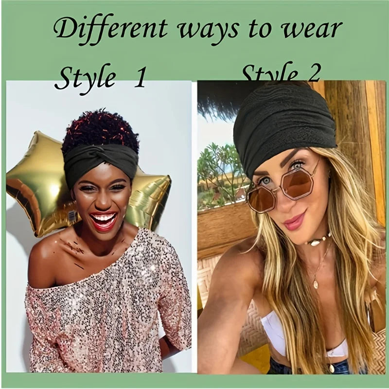 Loose Sports Headband for Women, Yoga Elastic Headband for Running, Tied Headband for Sports Hair Accessories
