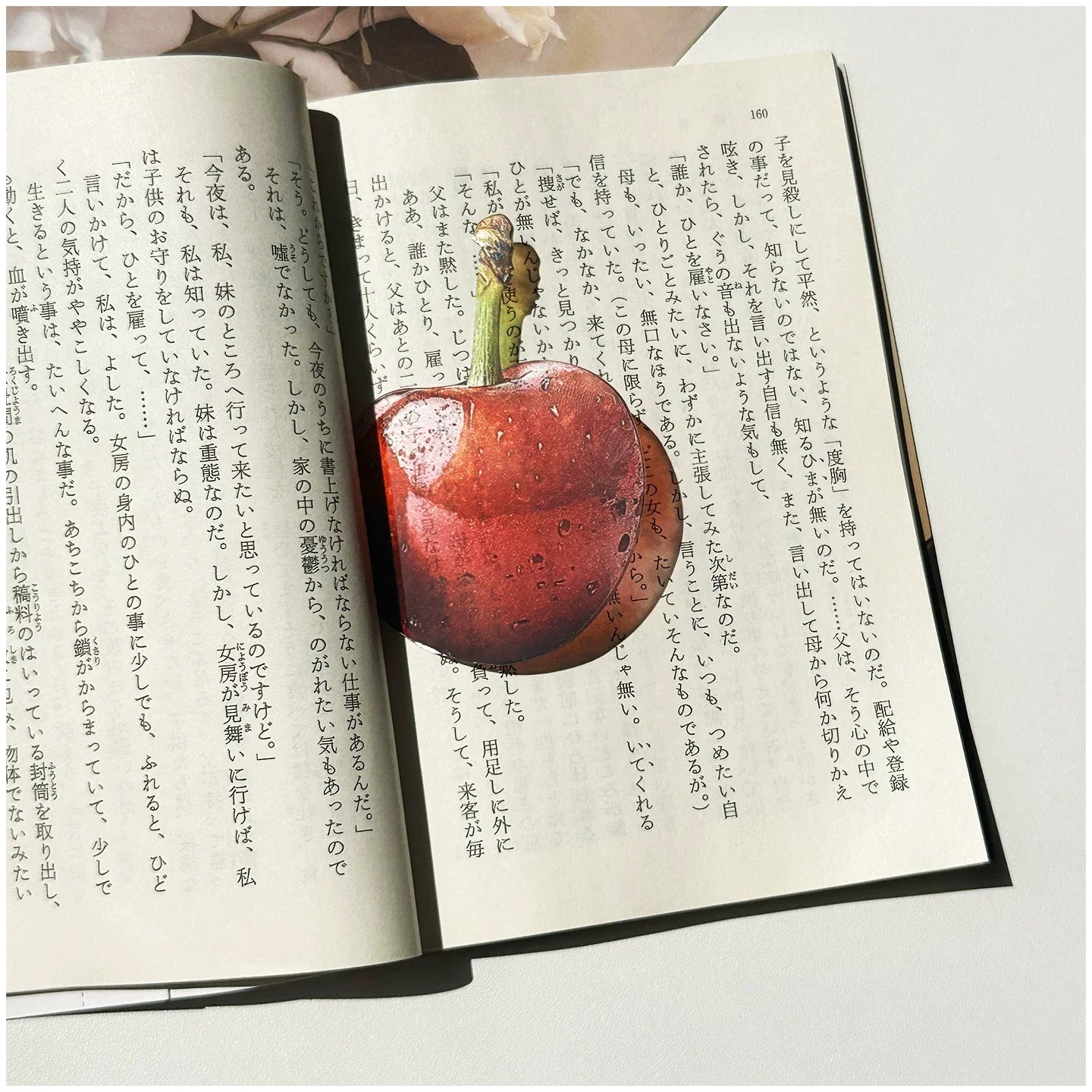 36 Styles New Delicate Transparent Acrylic Apple Bookmark Reading Mark Girl Gift Premium Feeling Cute Grape Tomato Bookmarks Toy