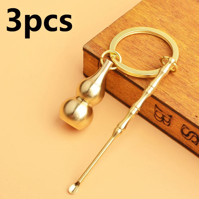 Mini Storage Jar with Small Spoon, Screw-Top Sealed Container, Divided Storage Bottle, Solid Tobacco Pouch