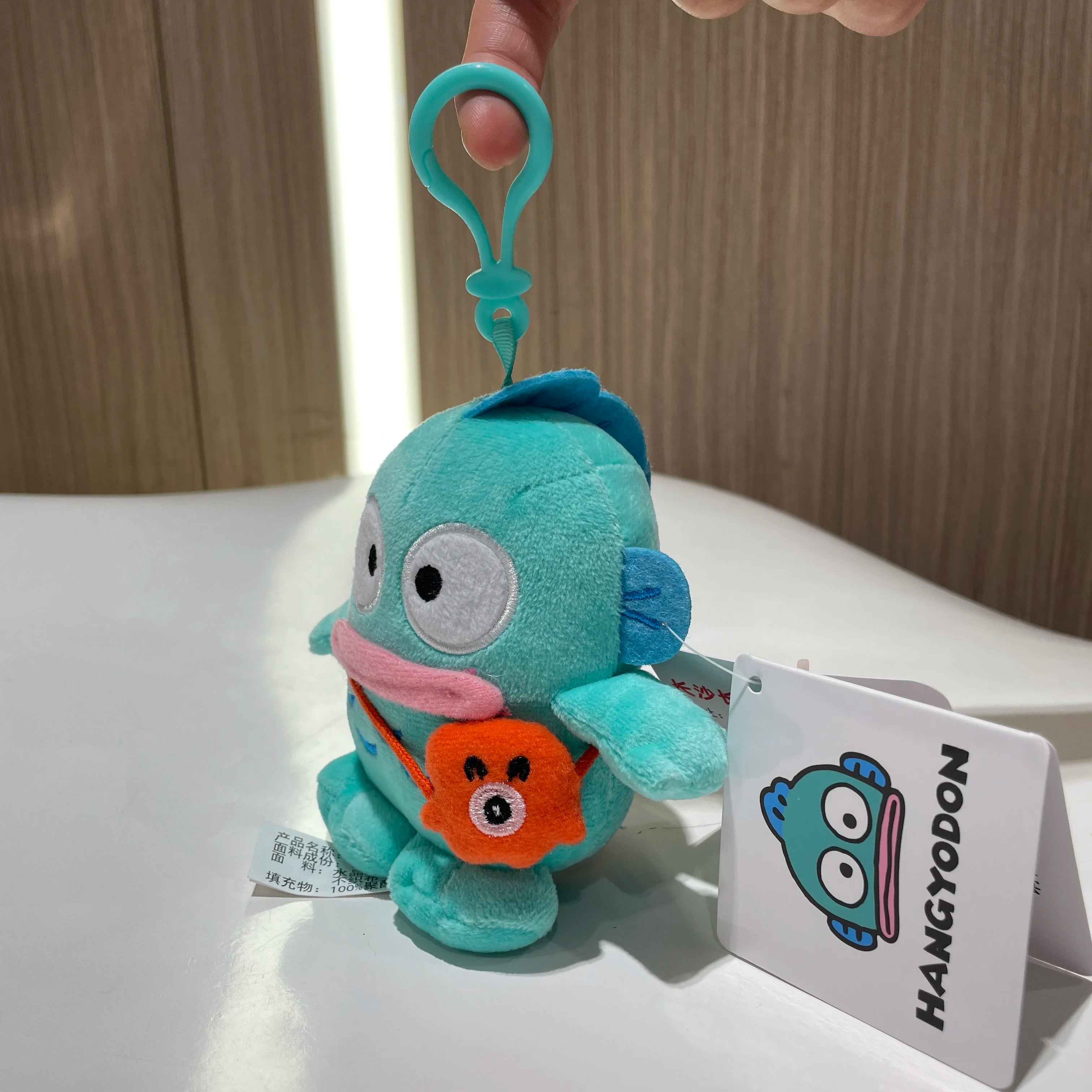 Genuine Sanrio Hangyodon Melody Kuromi Pendant Plush Toys Small Charms Sayuri Model Doll Stuffed Toys Girls Boys Birthday Gifts