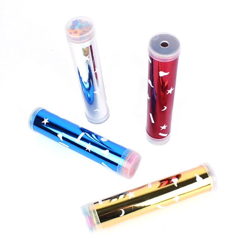DIY Rotating Kaleidoscope Kit STEAM Science Toy for Kids, Teaches Optics & Reflection Encourage Hands-On Building and Creativity